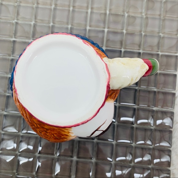 Winter Christmas Handpainted Ceramic Bear Mug - Picture 4 of 6